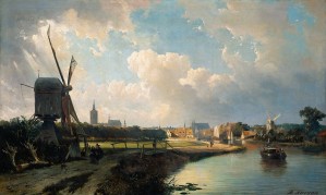 View of The Hague from the Delftse Vaart
